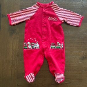 Gender Neutral Boy Girl Infant My First Christmas Sleeper - Newborn 🎄